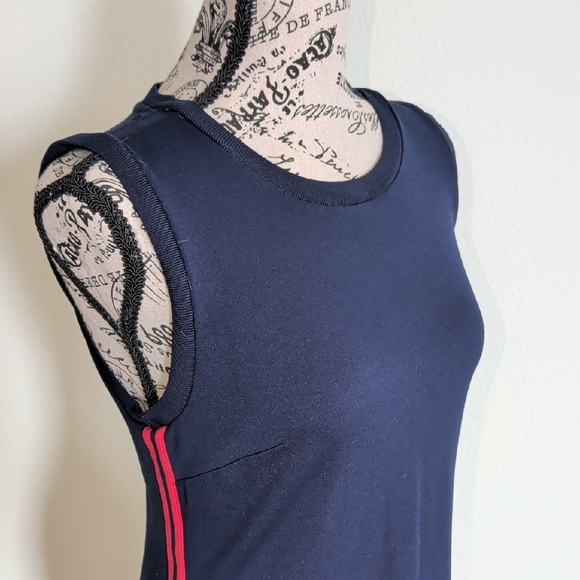 Lauren Ralph Lauren Navy Dress with Red Stripe - Picture 7 of 8
